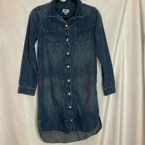 OLD NAVY GIRLS CHAMBRAY DENIM DRESS (XL)